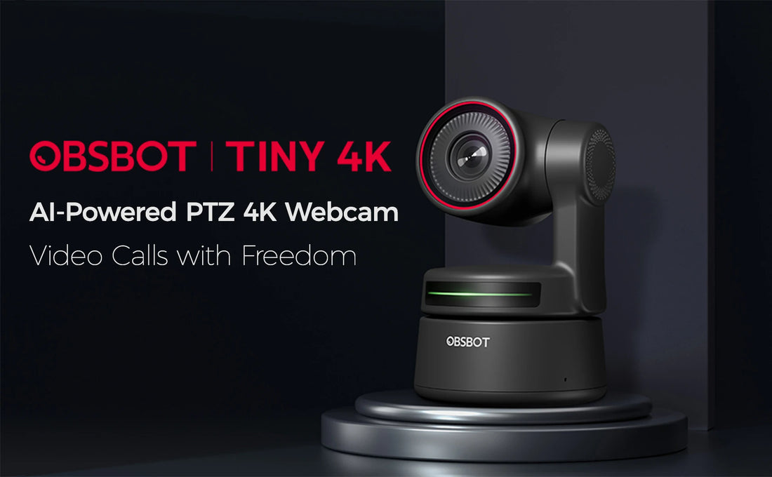 obsbot tiny, obsbot 4k, obsbot webcam, obsbot tiny ptz 4k webcam