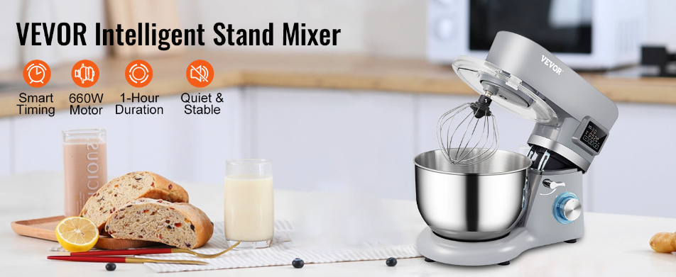 Stand Mixer, VEVOR 5 IN 1 Stand Mixer, Kitchen Appliance, Multifunctional Mixer, 660W Stand Mixer