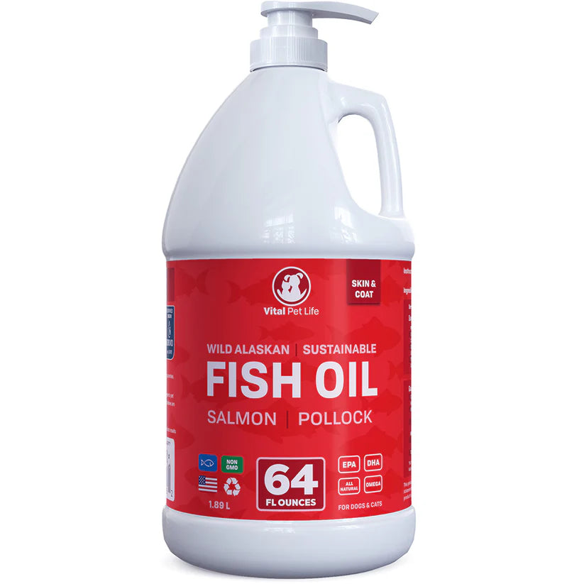 Vital Pet Life Fish Oil for Dogs and Cats - 64oz