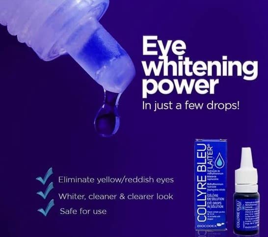 Collyre Blue Eye Drops - 10ml - Pack of 4 - Eye Drops for Optimal Comfort and Clarity