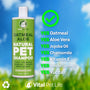 Dog Shampoo with Oatmeal, Aloe Vera, Chamomile, Jojoba Oil, Vitamin E - Natural Ingredients, Helps Allergies Dry Coats & Itchy Sensitive Skin, No Parabens or Artificial Dyes, 16 oz