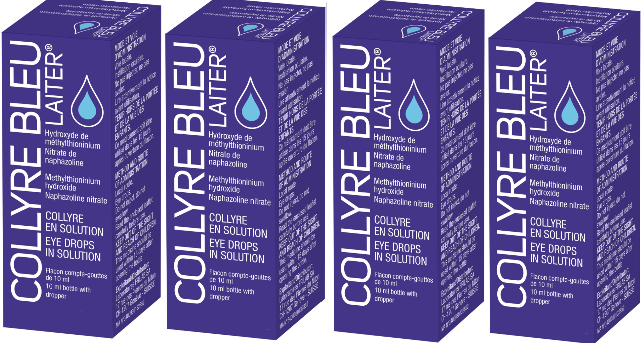 Collyre Blue Eye Drops - 10ml - Pack of 4 - Eye Drops for Optimal Comfort and Clarity