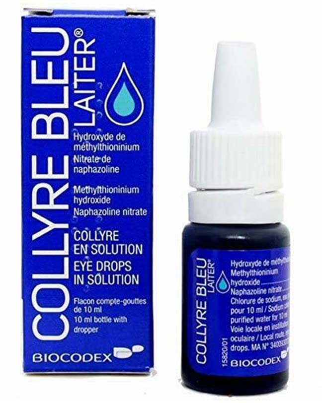 Collyre Blue Eye Drops - 10ml - Pack of 4 - Eye Drops for Optimal Comfort and Clarity