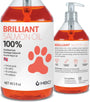 Brilliant Omega 3 Salmon Oil for Dogs & Cats - Norwegian Fish Oil Supplement with EPA & DHA Fatty Acids for Shedding, Allergy, Itching, Dry Skin & Joint Health - Skin and Coat Fish Oil Liquid, 16.9 Oz