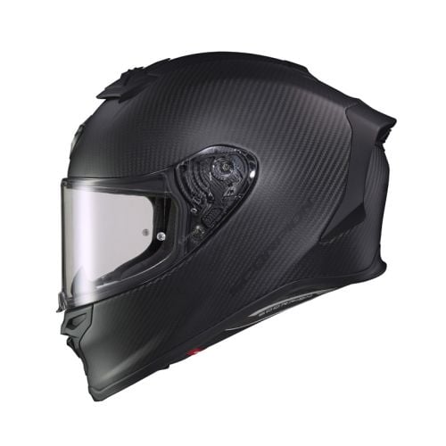 ScorpionEXO R1 Air Full Face Motorcycle Helmet with Pinlock Shield and Bluetooth Ready Speaker Pockets DOT ECE Solid (Matte Black - Small)