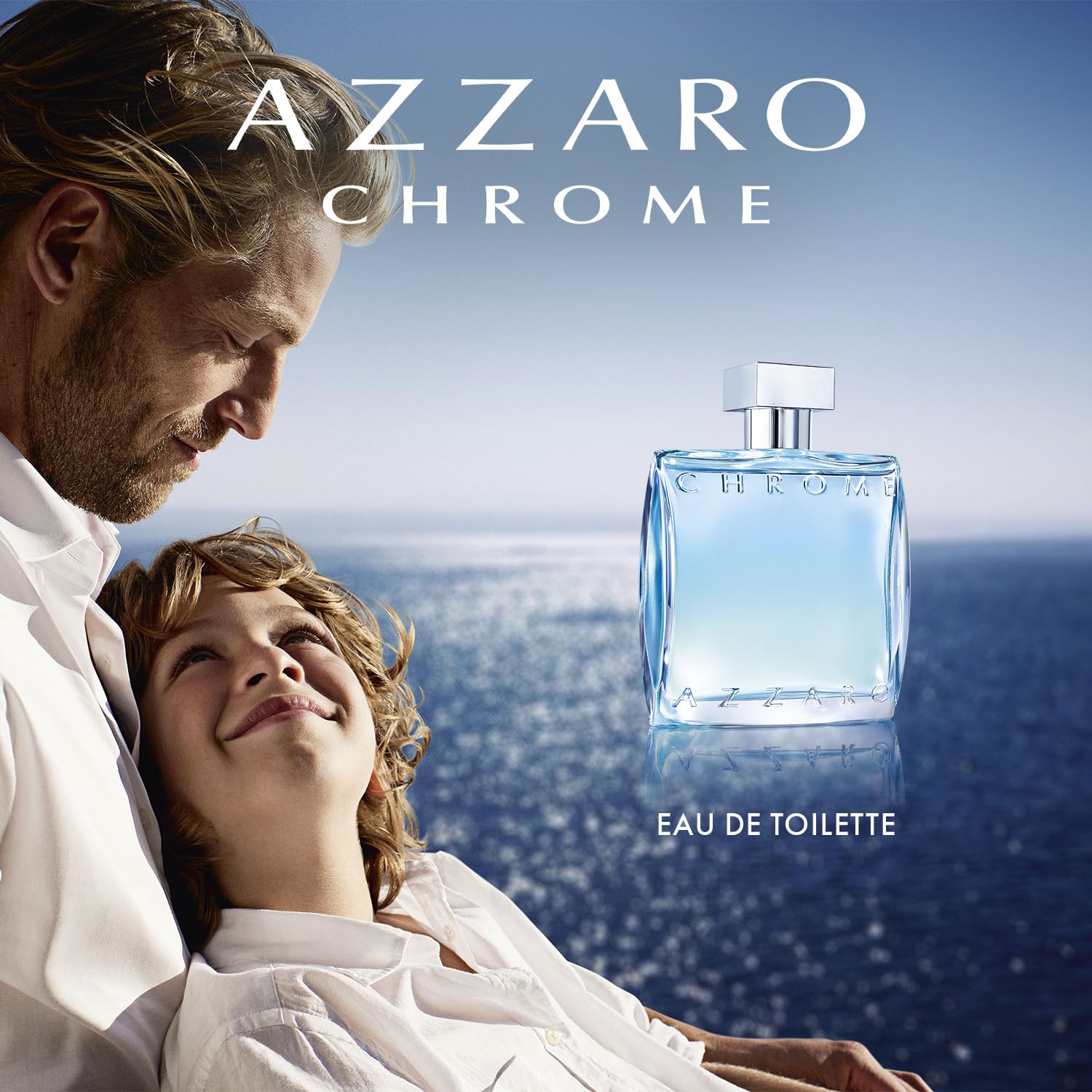 Azzaro Chrome Eau de Toilette - Fresh Aquatic Mens Cologne - Citrus, Woody, Musky Fragrance -Fresh Notes of Bergamot - Everyday Wear - Classic Summer Beach Scent - Luxury Perfumes for Men