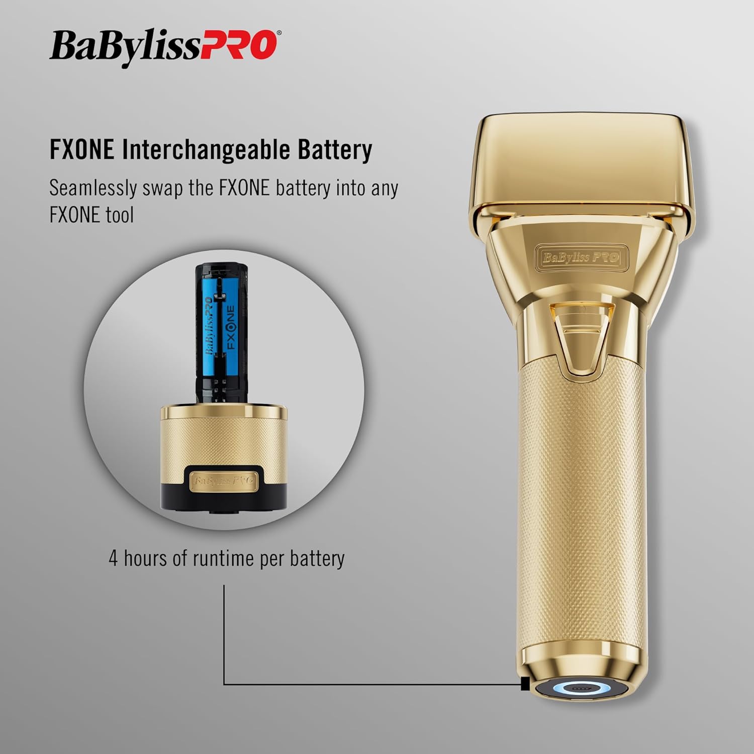 BaBylissPRO - GoldFX Shaver w/ FX-ONE Battery