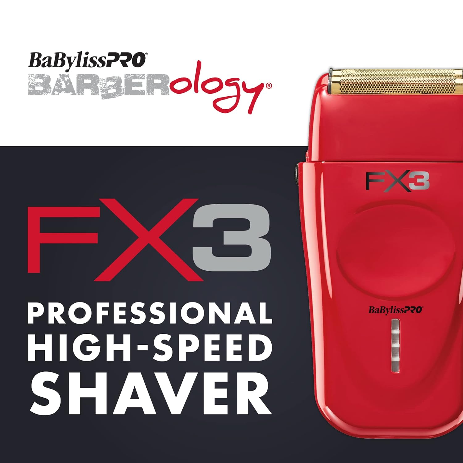 BaBylissPRO - FX3 Double Foil Shaver - Red