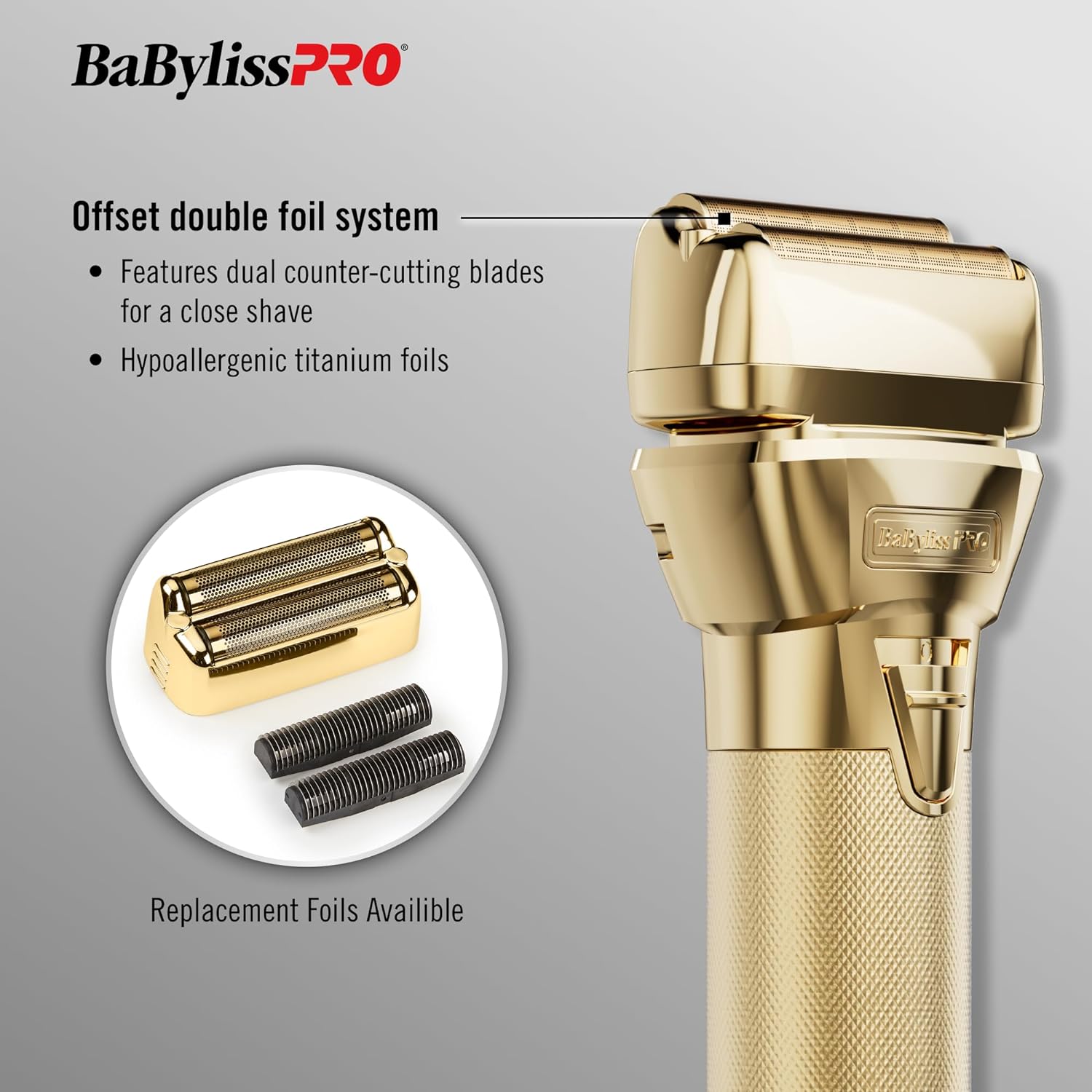 BaBylissPRO - GoldFX Shaver w/ FX-ONE Battery