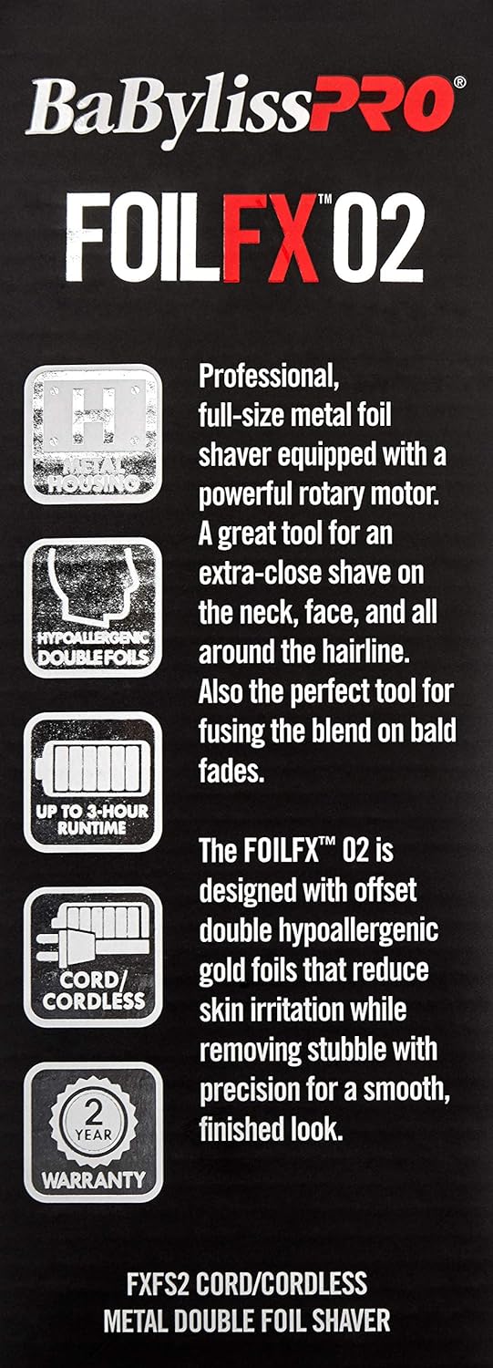 BaBylissPRO METALFX Double Foil Shavers
