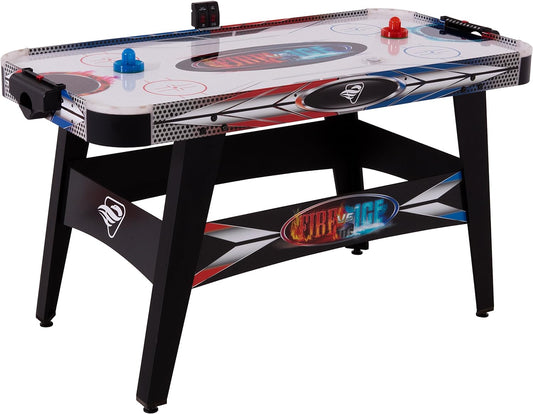 Air-Powered Hockey Table, 72” L x 40” W x 31” H Indoor Hockey Table for Kids and Adults, LED Sports Hockey Game with 1 Pucks, 2 Pushers, and Electronic Score System, Arcade Gaming Set for Game Room Family Home
