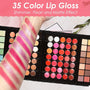 177 Colors All-In-One Makeup Kit Set - Makeup Sets With Eyeshadow Palette, Blush, Lip Gloss, Concealer, Mirror, Applicators