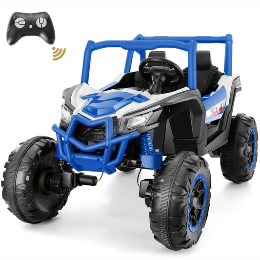 4WD 24V Ride on Toys 2 XL Seater Kids Ride on Cars, 4*200W Motor, Electric Off-Road UTV 7AH Battery Powered 4-Wheeler Vehicle