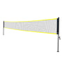 VEVOR Badminton Net Set, Outdoor Backyard Beach Park Badminton Net, Portable Badminton Equipment Set, Adults Kids Badminton Net with Poles, Carrying Bag, 4 Iron Rackets, and 3 Nylon Shuttlecocks