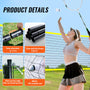 VEVOR Badminton Net Set, Outdoor Backyard Beach Park Badminton Net, Portable Badminton Equipment Set, Adults Kids Badminton Net with Poles, Carrying Bag, 4 Iron Rackets, and 3 Nylon Shuttlecocks