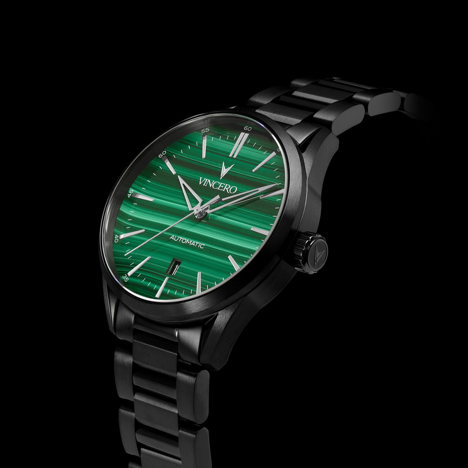 Vincero Icon Automatic - BLACK MALACHITE