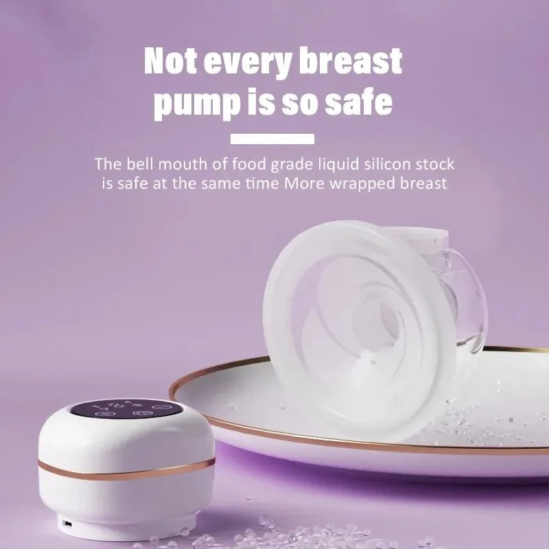 Portable Electric Breast Pump Handsfree BPA Free Low Noise USB Charging LED Display