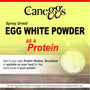 Caneggs Powdered Eggs (Egg White) - Grade A Eggs 100% Natural - Fat Free and Keto Friendly