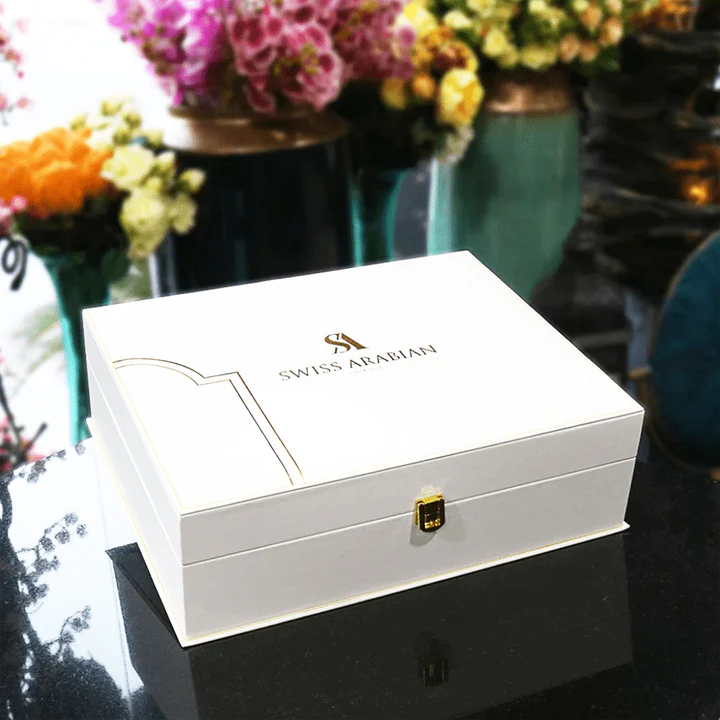 SWISS ARABIAN EXCLUSIVE COLLECTION - Perfume Giftset for Him - Includes Dukhoon Al Haram & Muattar Mumtaz - 7 pcs Set