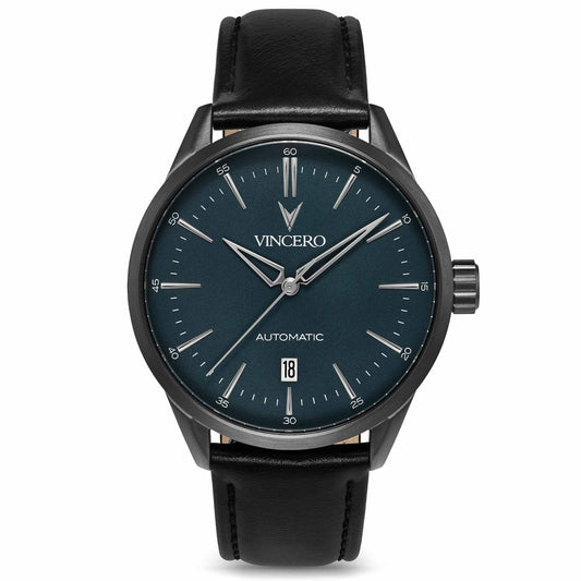 Vincero Icon Automatic - GUNMETAL/SLATE BLUE