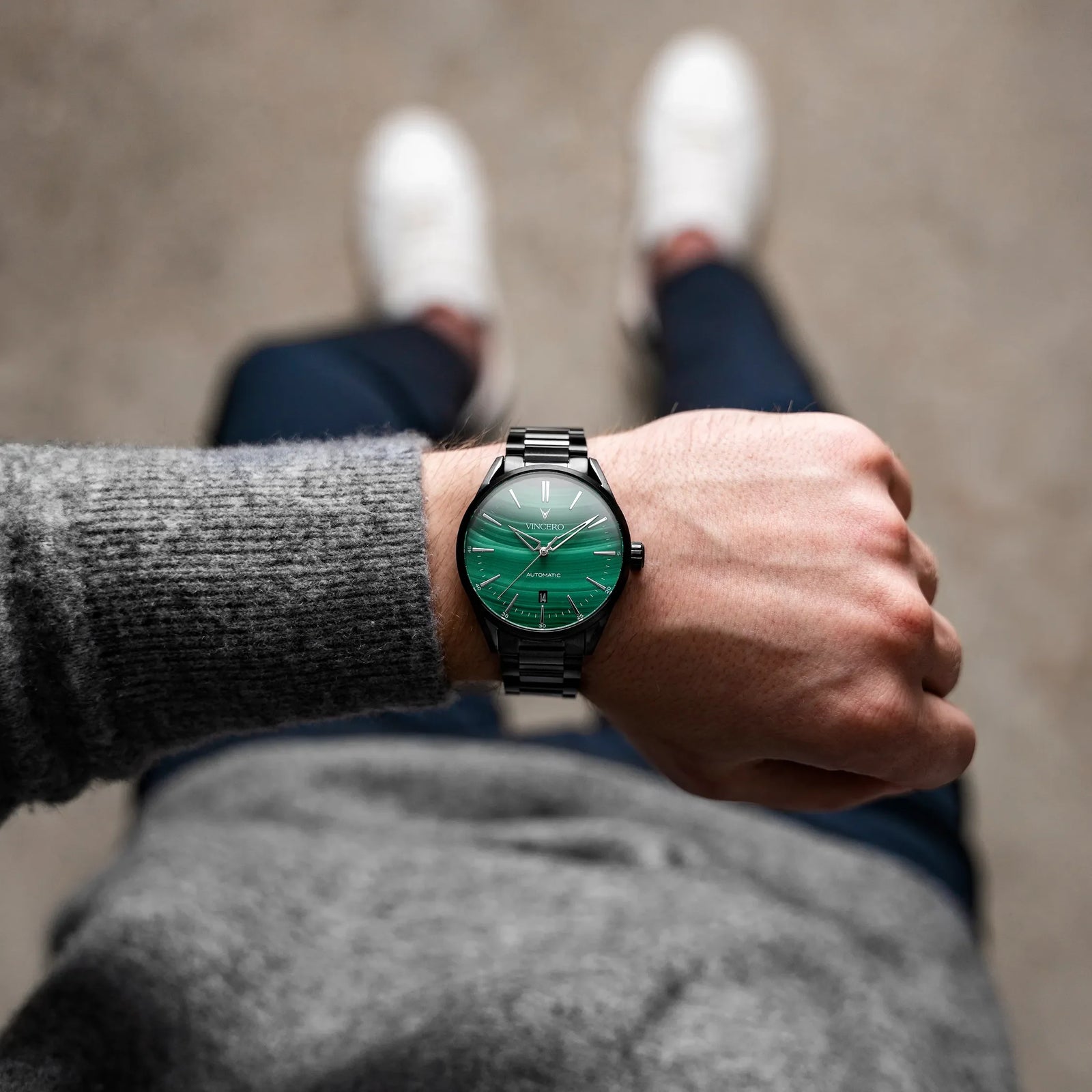 Vincero Icon Automatic - BLACK MALACHITE