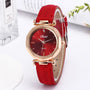 Women Fashion Casual Leather Belt Watches