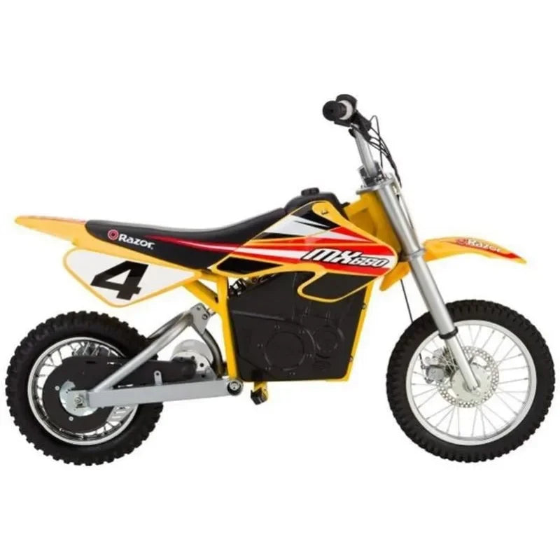 Razor MX650 Dirt Rocket Electric-Powered Dirt Bike with Authentic Motocross Dirt Bike Geometry High-Torque Chain-Driven Motor