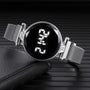 Stainless Steel Ladies Wristwatch, LED Digital Watch
