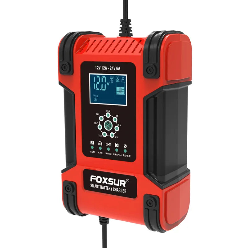 Foxsur Full Automatic Car Battery Charger