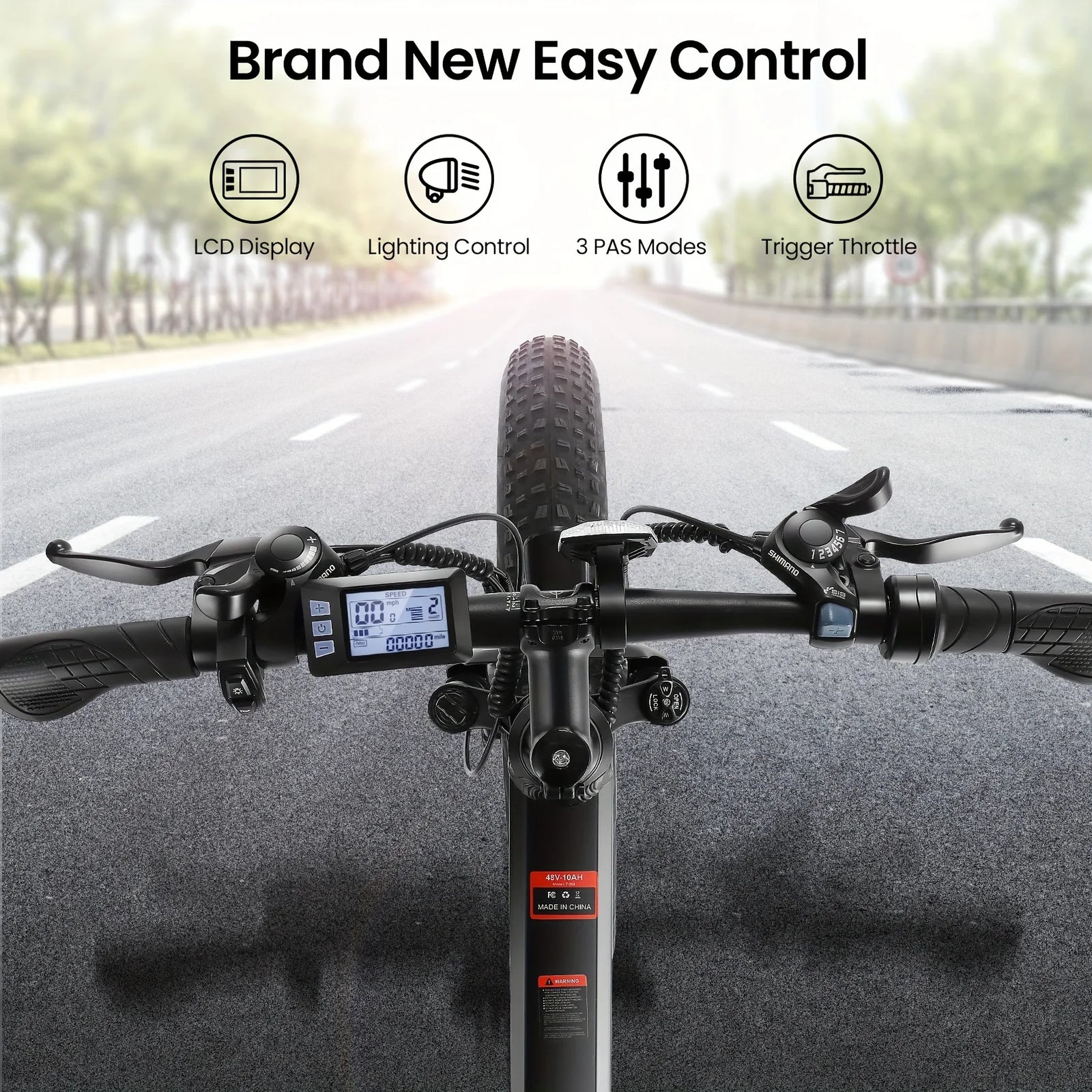 Ebike for Adult with HIgh Speed 500W Brushless Motor, 48V 10Ah Foldable Electric Bicycles, 20MPH EBike