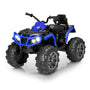 24V Battery Powered Kids ATV, Ride On Electric Car with Bluetooth, MP3, LED Headlights, Spring Damper System for Boys and Girls