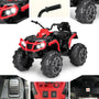 24V Battery Powered Kids ATV, Ride On Electric Car with Bluetooth, MP3, LED Headlights, Spring Damper System for Boys and Girls