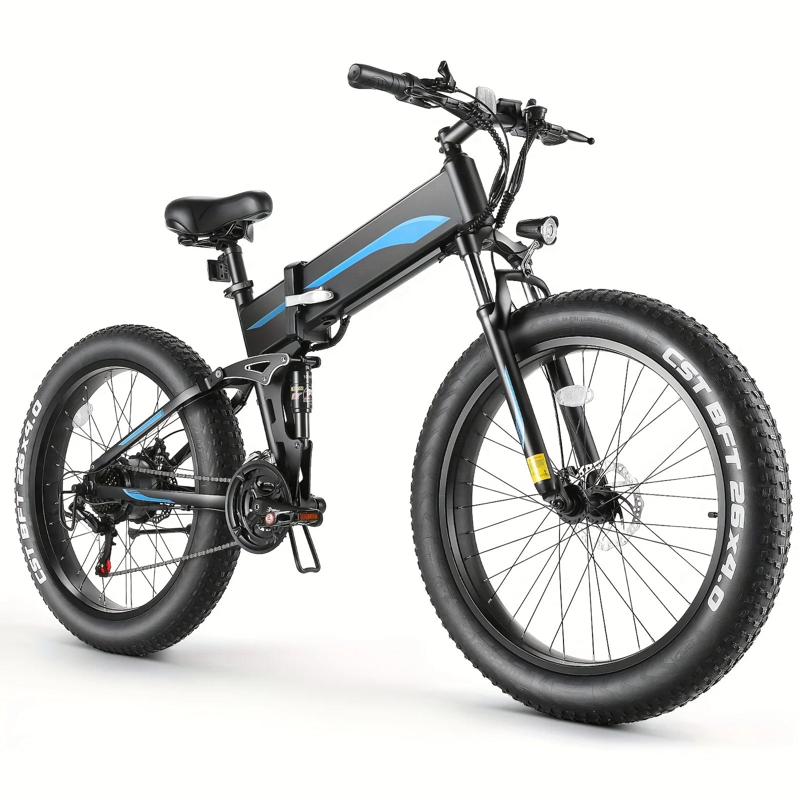 Ebike for Adult with HIgh Speed 500W Brushless Motor, 48V 10Ah Foldable Electric Bicycles, 20MPH EBike