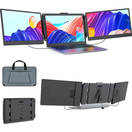 14 Inch Laptop Dual Monitor 1920*1080 IPS P2S Portable Monitor for Laptop Extender Display Dual Extended Display Type-C