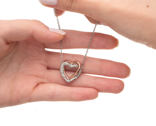 Twin Flames - Interlocking Hearts Necklace