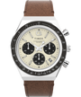 Q Timex Chronograph 40mm Leather Strap Watch - TW2V42800