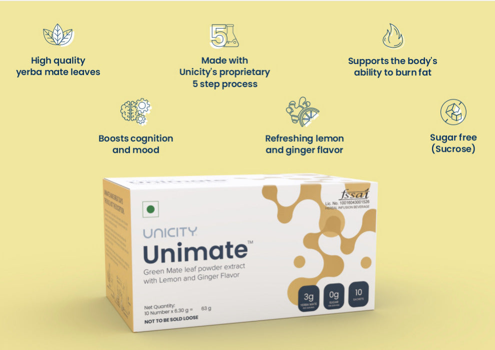 Unicity Feel Great System - Orange Balance - Lemon Ginger Unimate 30-Day Supply