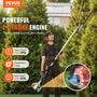 VEVOR 43CC 6-in-1 Multi-Functional Trimming Tools, Gas Hedge Trimmer, Weed Eater, String Trimmer, Brush Cutter, Edger, Pole Saw Chainsaw Pruner with Extension Pole