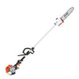 VEVOR 43CC 6-in-1 Multi-Functional Trimming Tools, Gas Hedge Trimmer, Weed Eater, String Trimmer, Brush Cutter, Edger, Pole Saw Chainsaw Pruner with Extension Pole