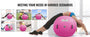 VEVOR Air Mat Tumble Track Air Spot 23.6x48.4 inches, Round Inflatable Air Roller, Air Barrel Gymnastic Equipment with Electric Pump, Tumbling Backbend Trainer for Home Use/Gym/Yoga/Cheerleading/Beach/Park/Water, Pink