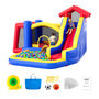 VEVOR Inflatable Bounce House, Outdoor High Quality Playhouse Trampoline, Jumping Bouncer with Blower, Slide, and Storage Bag, Family Backyard Bouncy Castle, for Kid Ages 3–8 Years, 131x133x91 inch