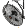 VEVOR Wall Mount Fan, 18 Inch, 3-speed High Velocity Max. 4150 CFM, Waterproof Industrial Wall Fan, Commercial or Residential for Warehouse, Greenhouse, Workshop, Patio, Black, ETL Listed