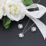 Gorgeous Love Knot Earring & Necklace Set, a Perfect Valentine/ Wedding/ Birthday Gift