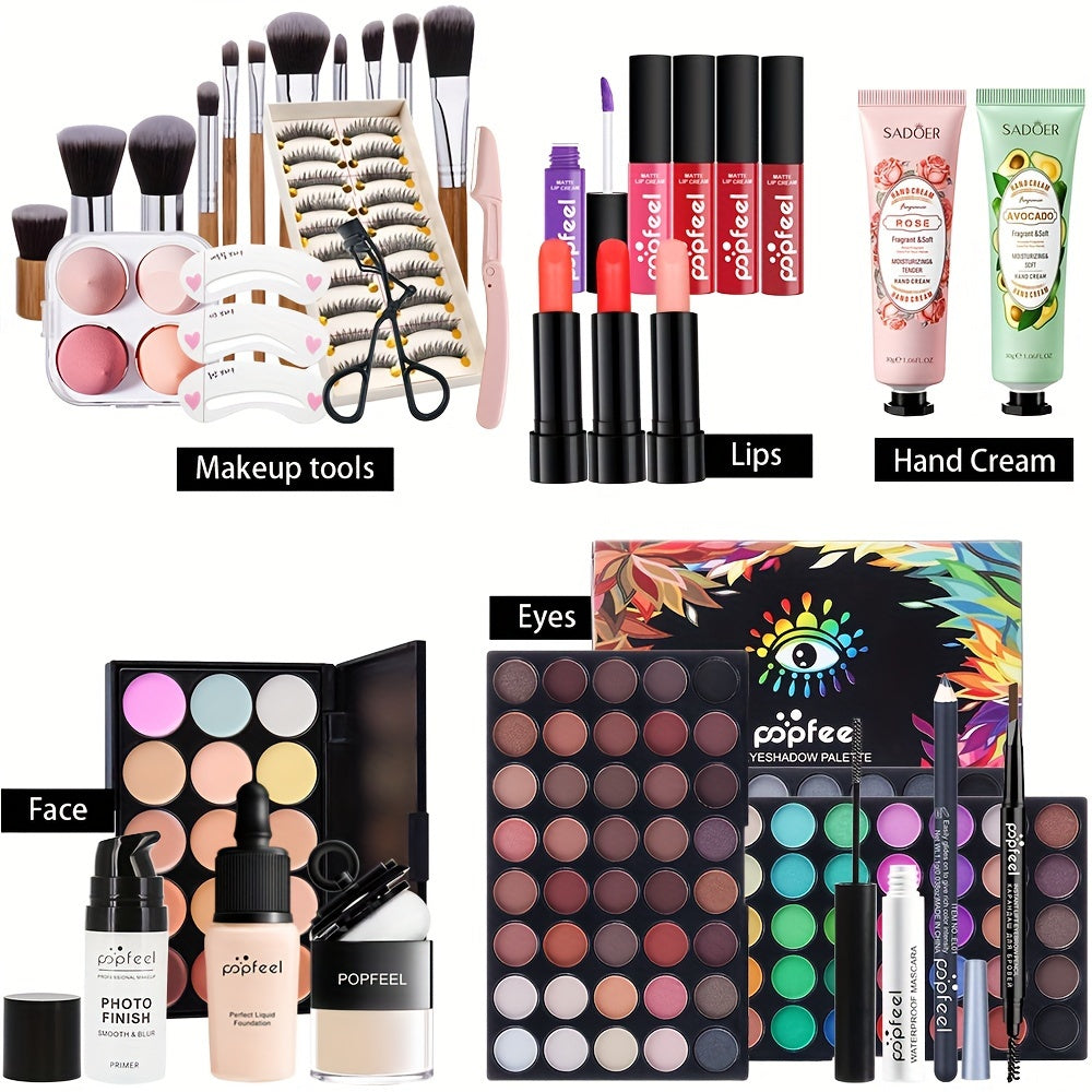 POPFEEL Makeup Gift Set: Professional Cosmetics for a Festive Look