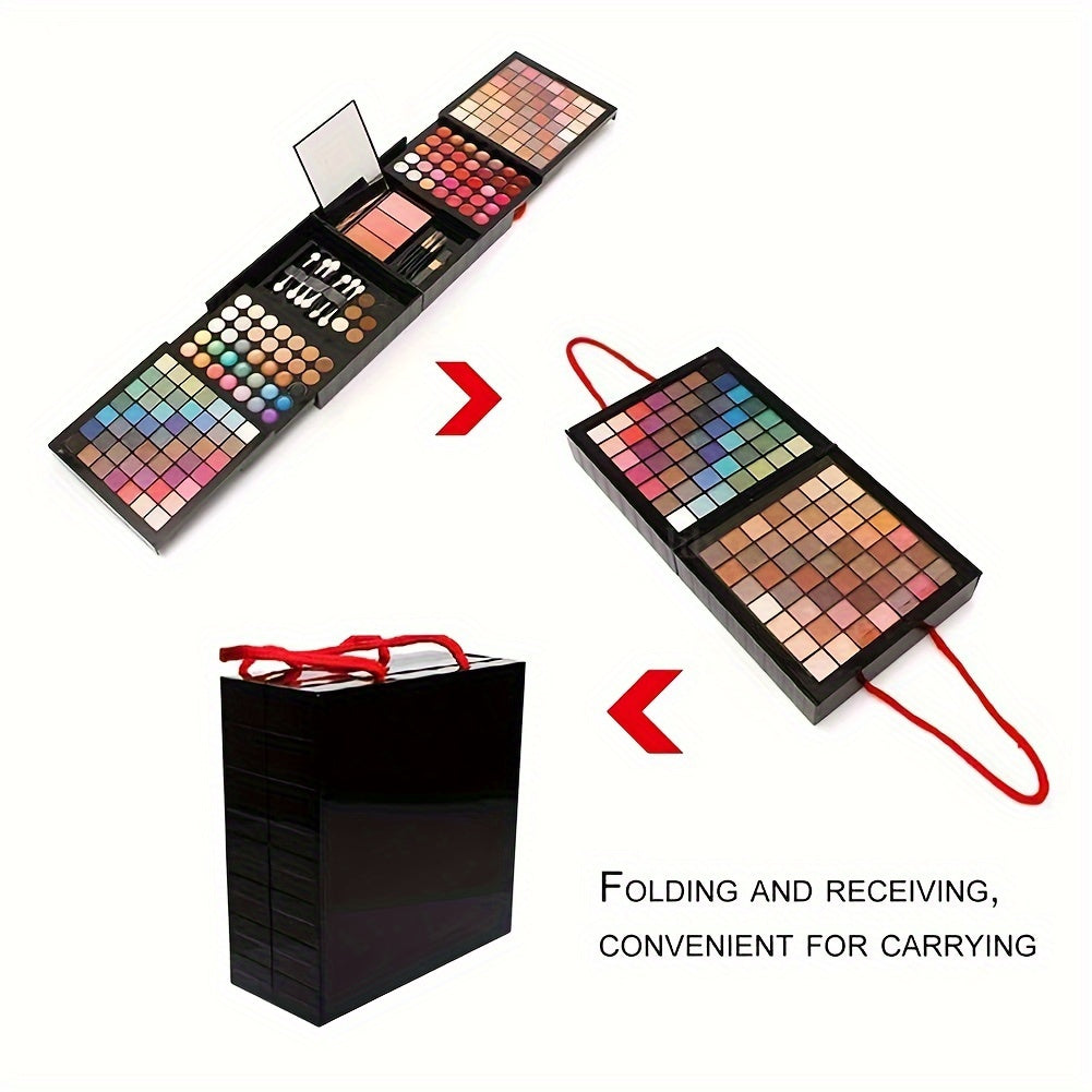 177 Colors All-In-One Makeup Kit Set - Makeup Sets With Eyeshadow Palette, Blush, Lip Gloss, Concealer, Mirror, Applicators