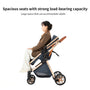 Luxury Baby Stroller 2 in 1 Foldable Stroller High landscape Newborn Baby Bassinet Puchair Lightweight baby cart with comfort